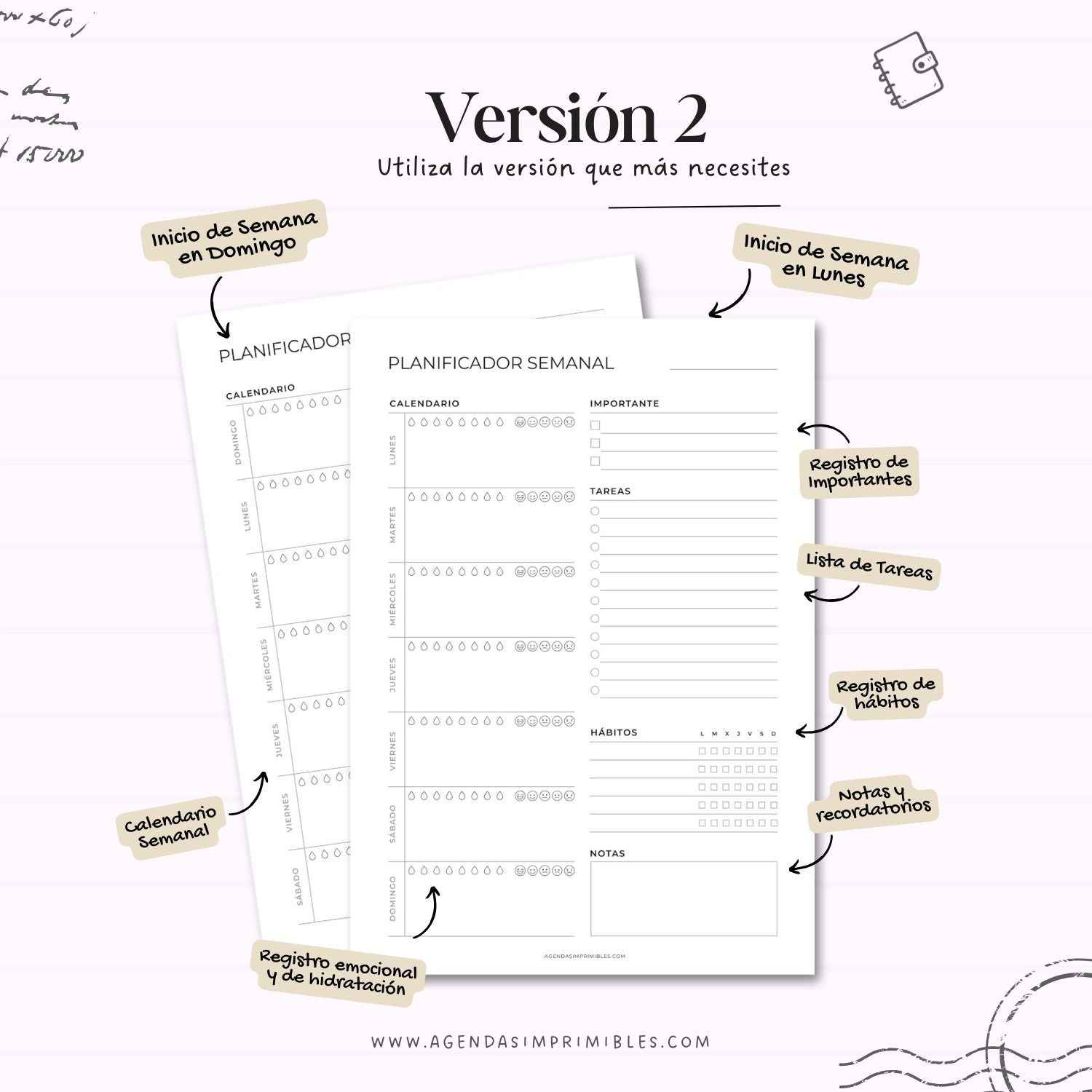 Planificador Semanal Doble