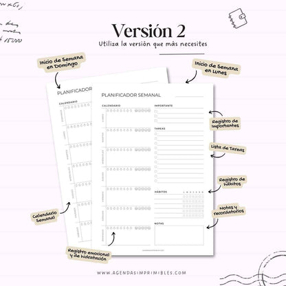 Planificador Semanal Doble