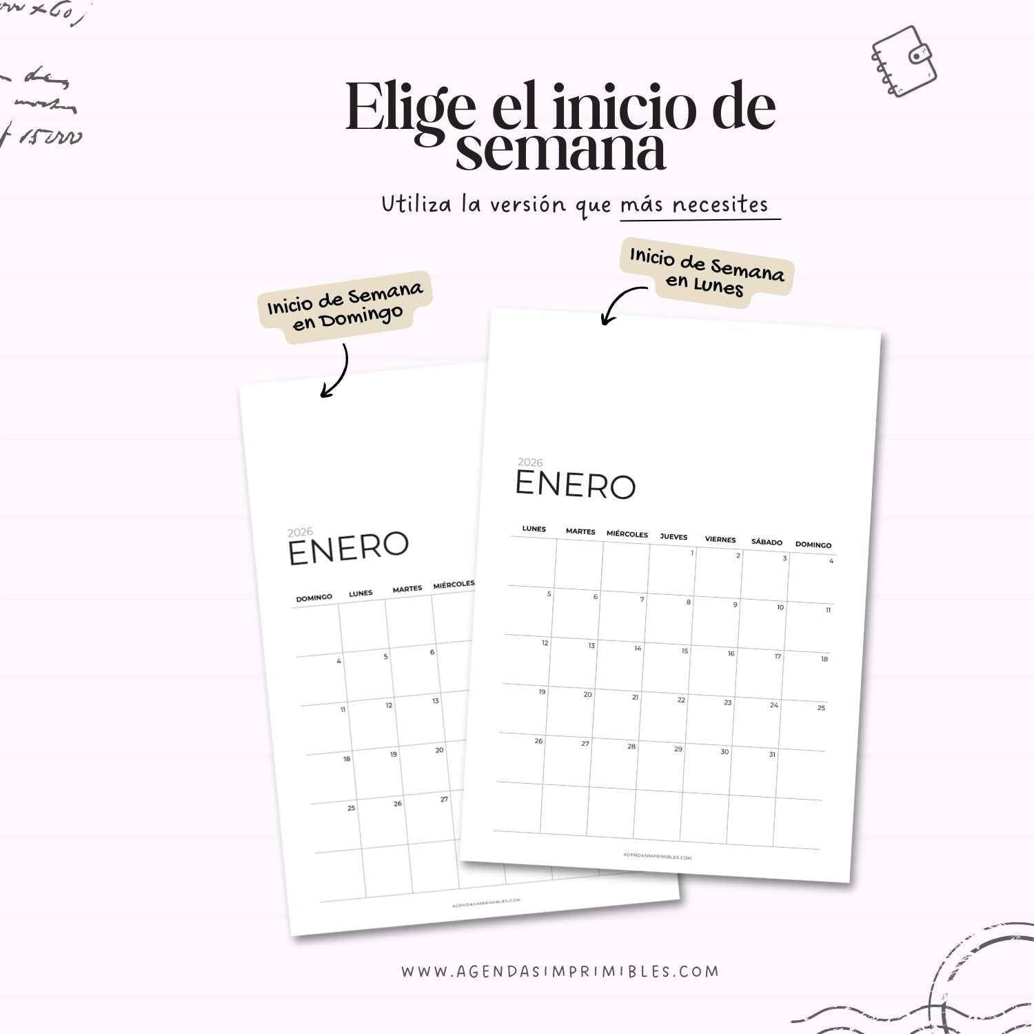 Calendario 2026 Mensual Vertical