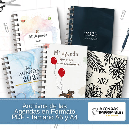 Pack de 25 Agendas Imprimibles 2027