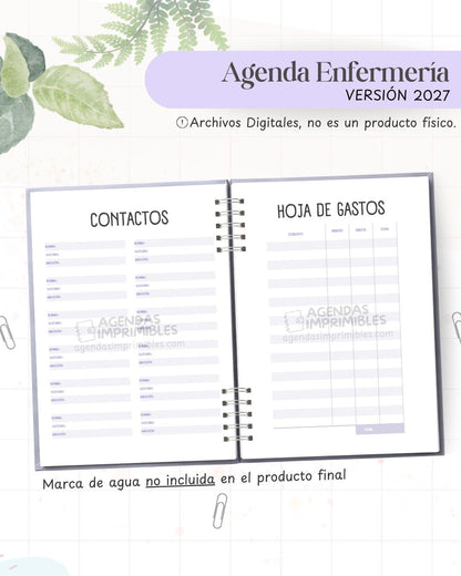 Agenda Lila 2027 - Archivo Imprimible - imagen 3