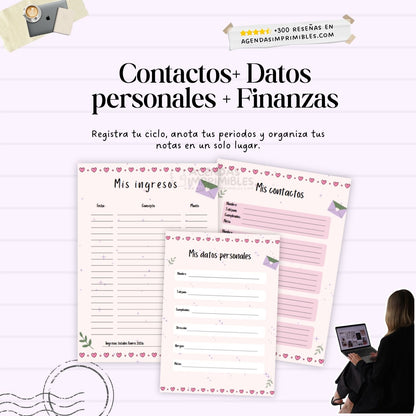 Agenda Rosa Dos Días x Pagina | 2026