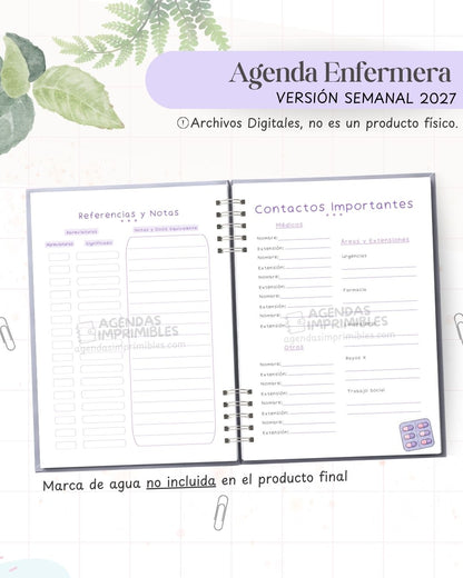 Agenda Enfermera 2027 - Semanal - imagen 3