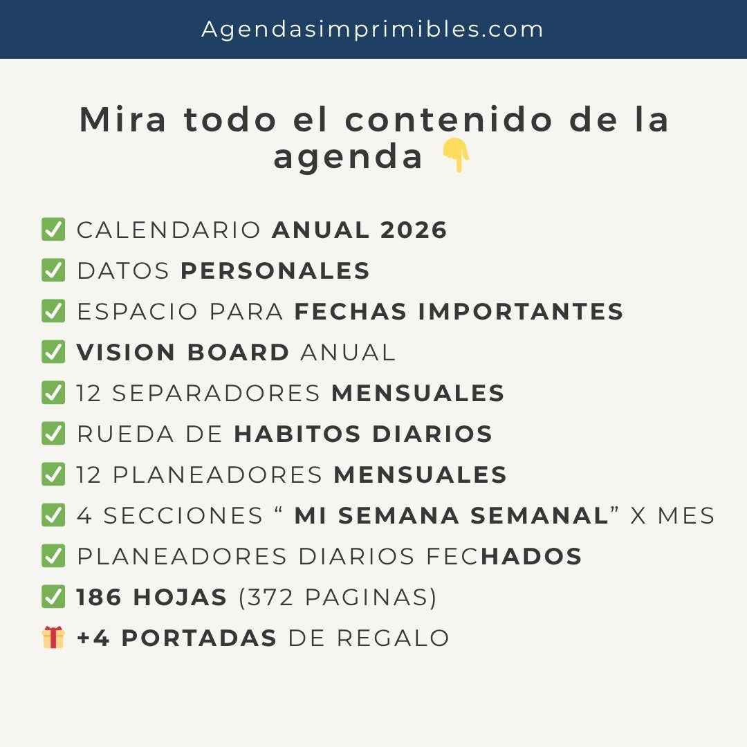 Agenda Caballero Semanal | 2026