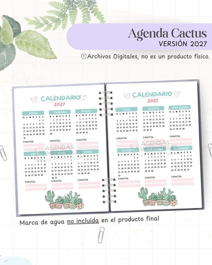 Agenda Cactus 2027 - Archivo Imprimible - imagen 3