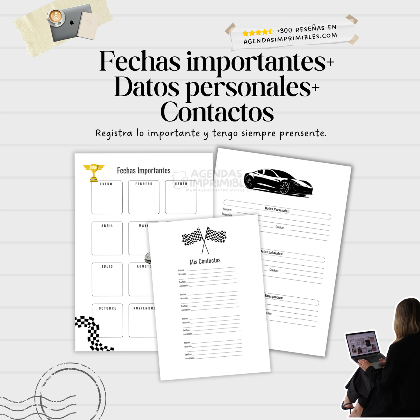 Agenda carros 2 días x Hojas | 2026