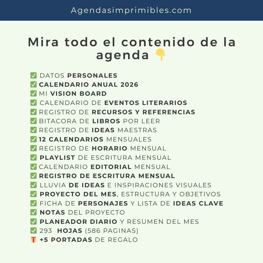 Agenda Colorida Semanal | 2026