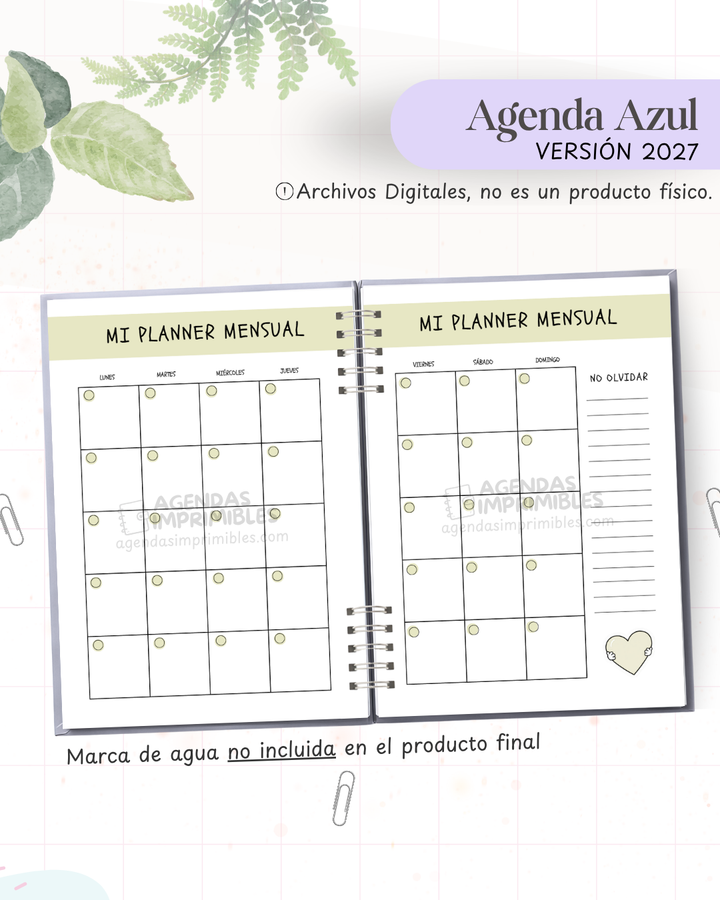 Agenda Snoopy 2027 - Archivo Imprimible - imagen 3