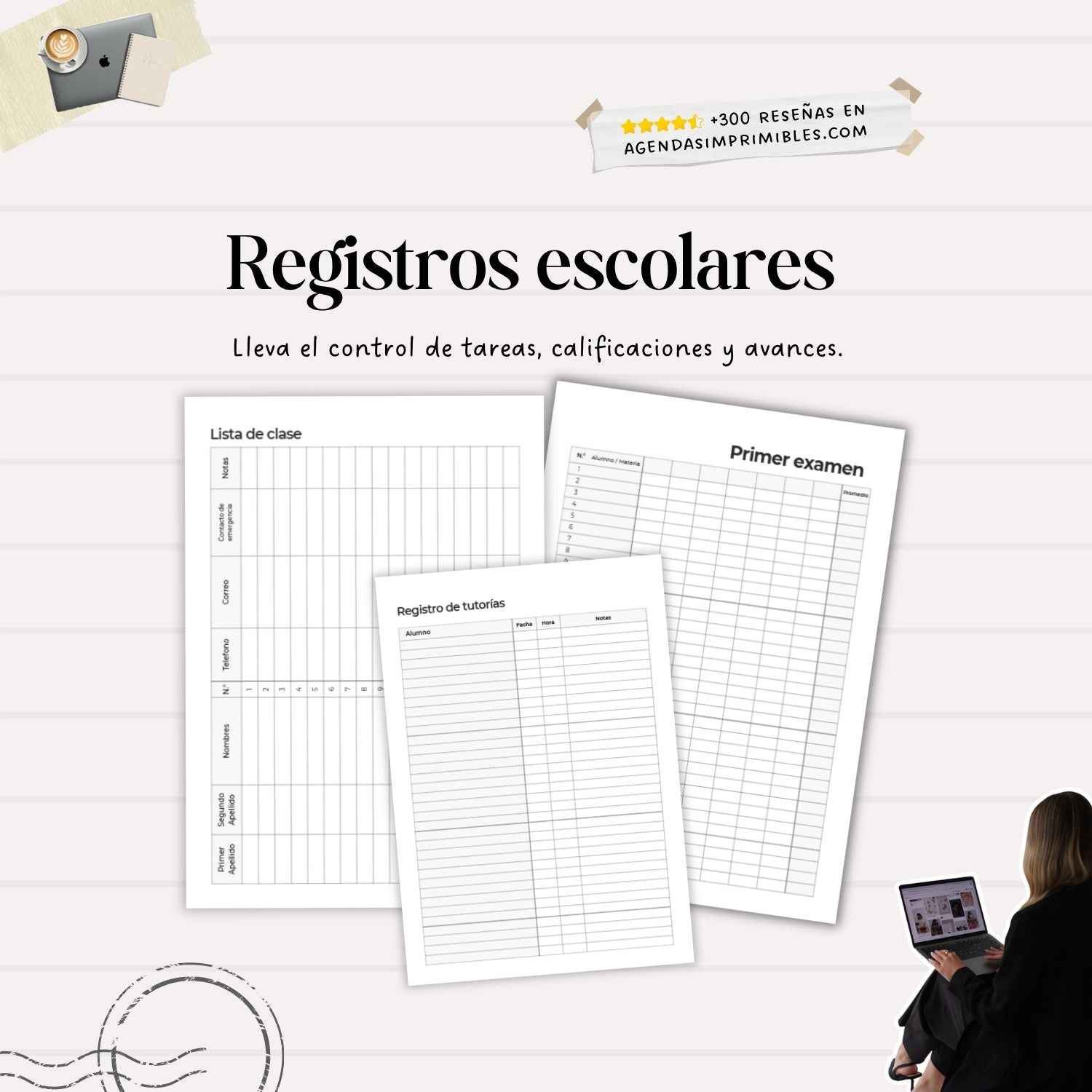 Agenda Docente Minimalista Semanal | 2026