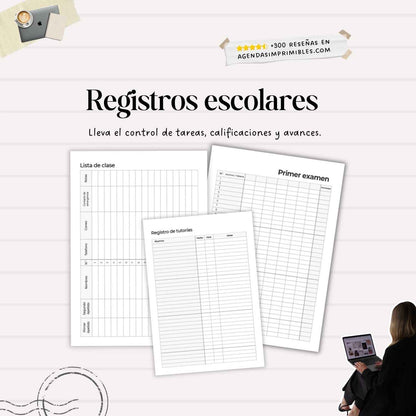 Agenda Docente Minimalista Semanal | 2026