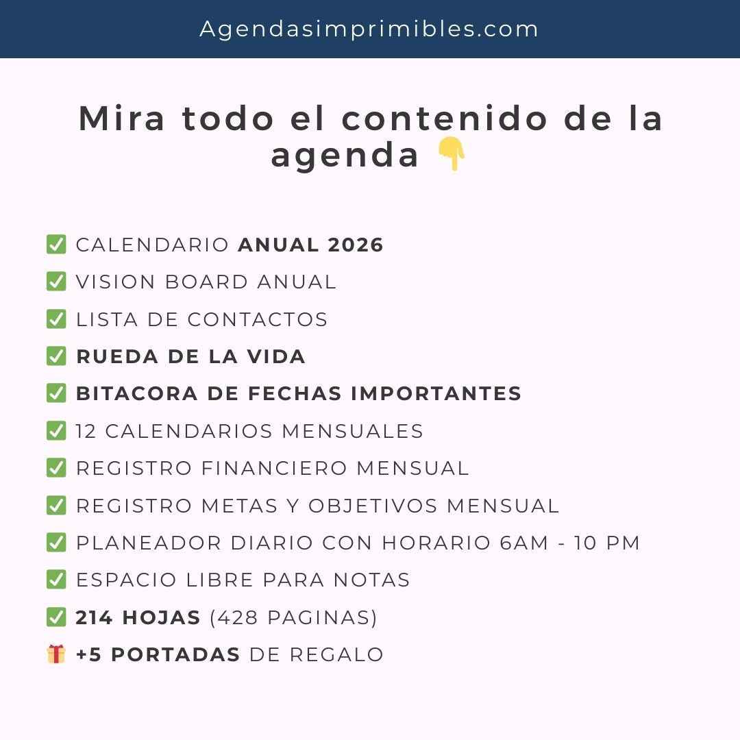 Agenda Escritora +Diaria | 2026