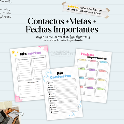 Agenda Colorida Semanal | 2026