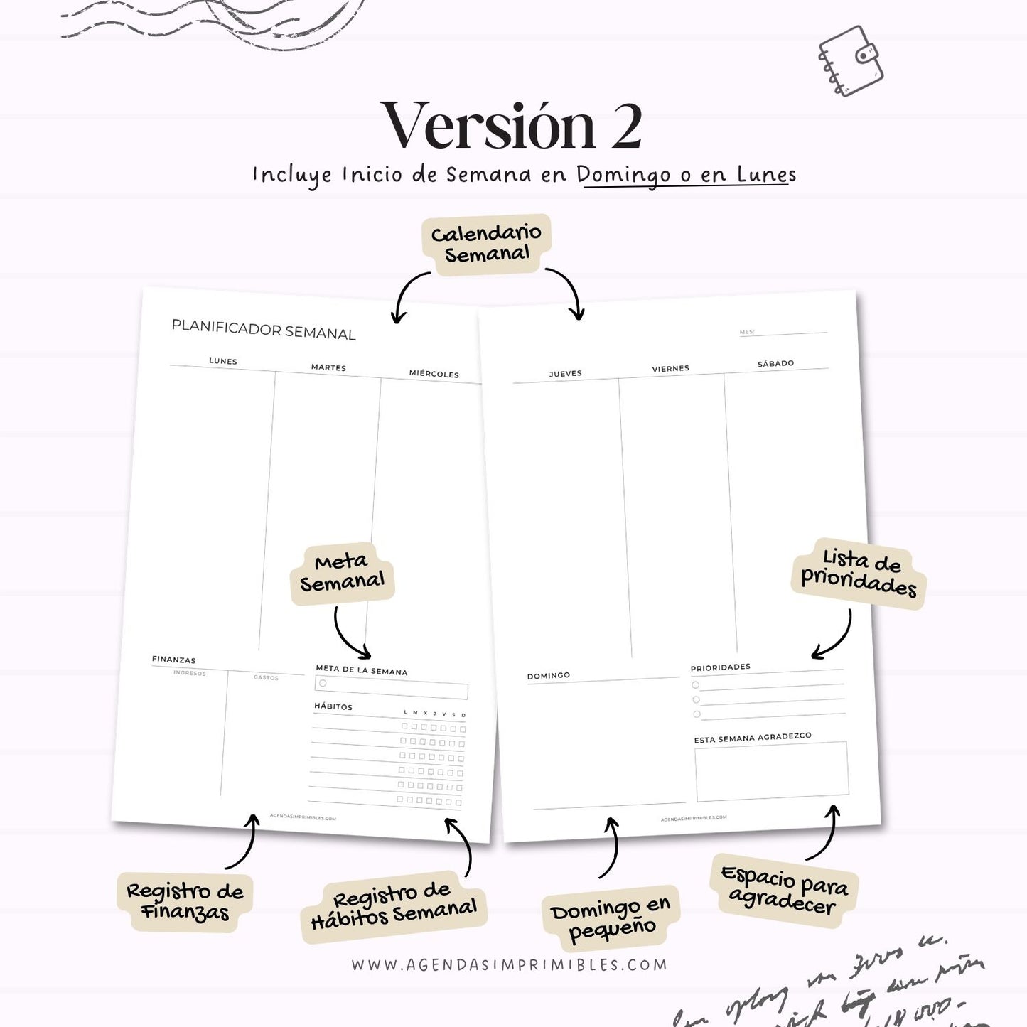 Planificador Semanal Doble V2