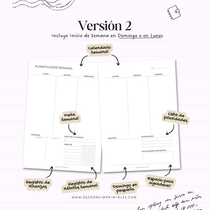 Planificador Semanal Doble V2