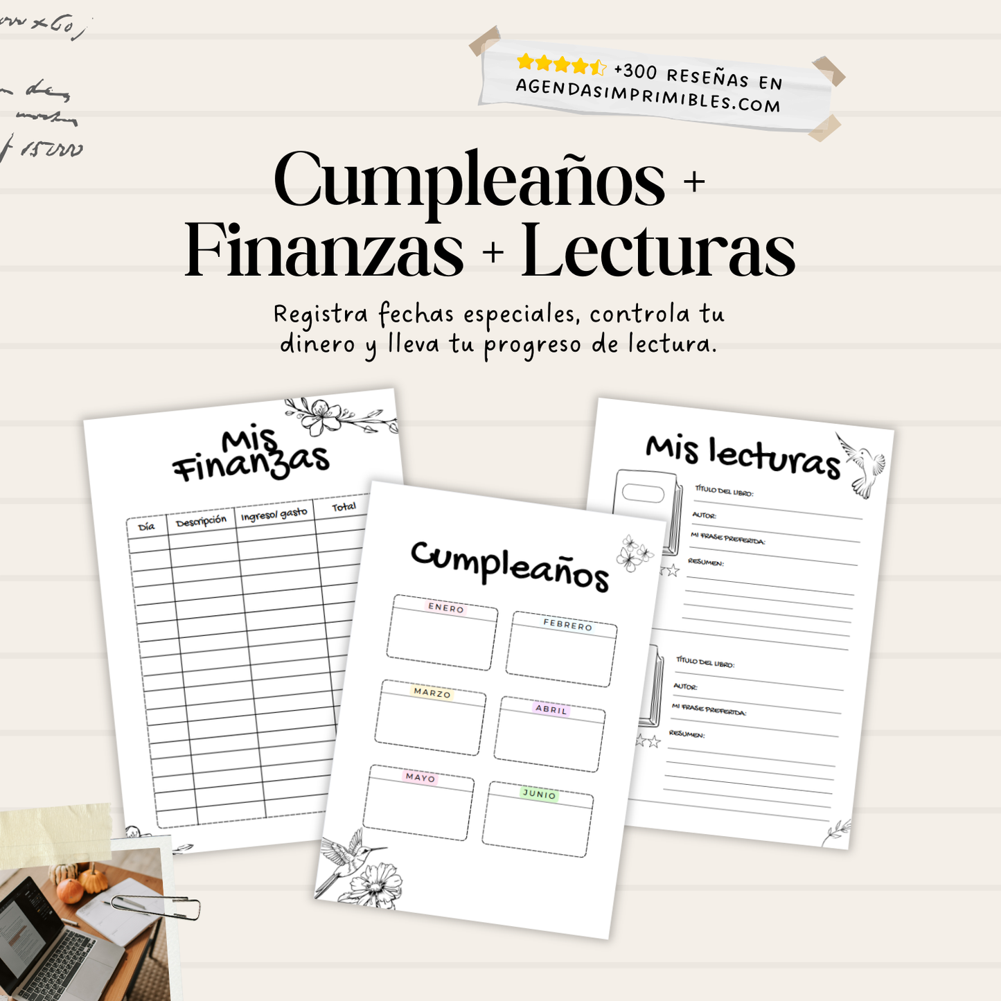 Agenda Colibrí Sencilla Semanal | 2026