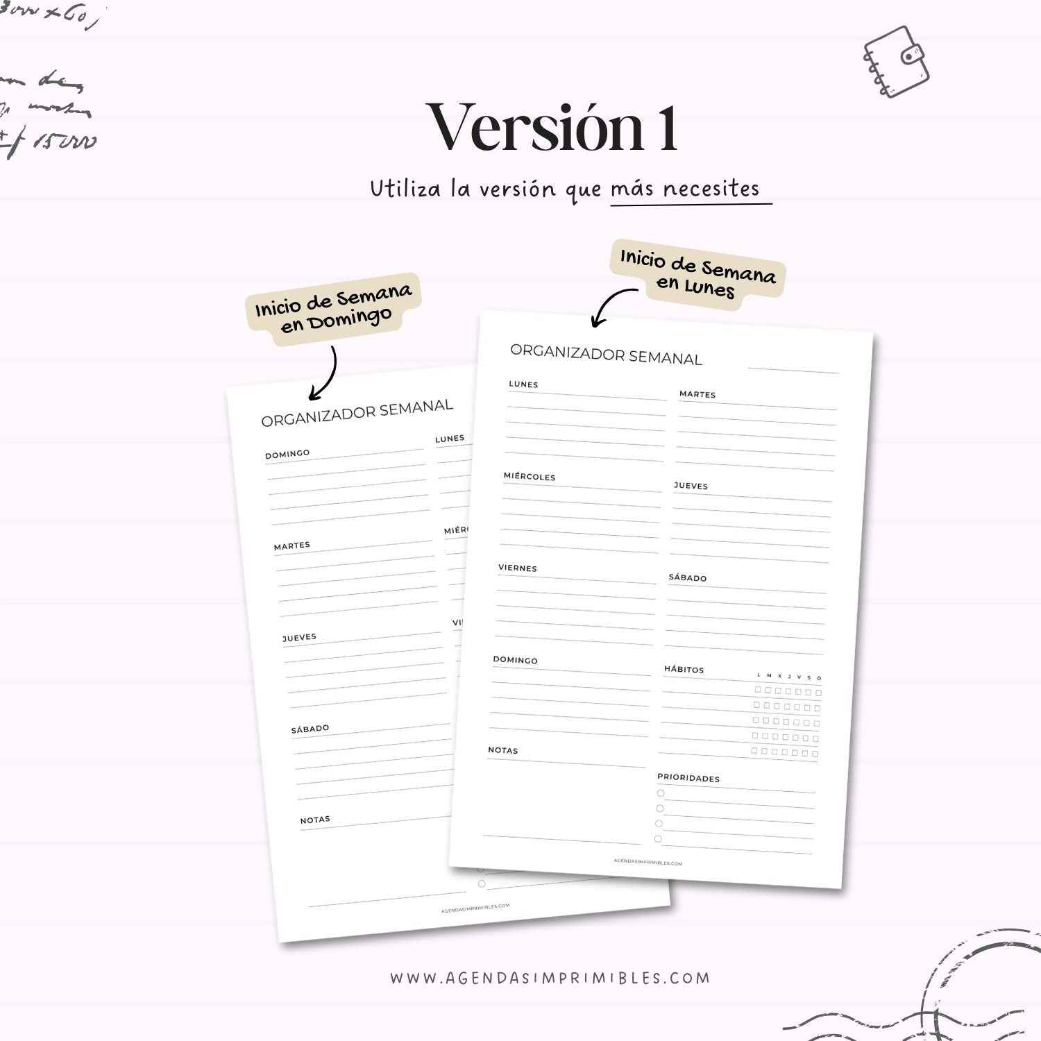 Organizadores Semanales