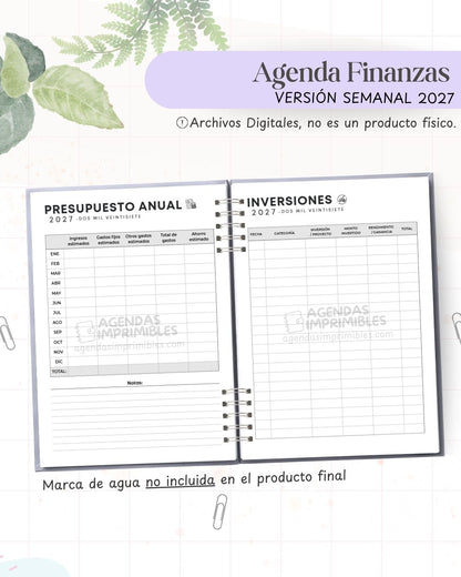 Agenda Finanzas 2027 - Semanal - imagen 3