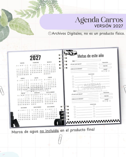Agenda Carros 2027 - Archivo Imprimible - imagen 3