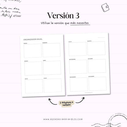 Organizadores Anuales Dobles