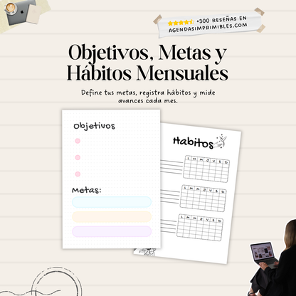 Agenda Colibrí Sencilla Semanal | 2026