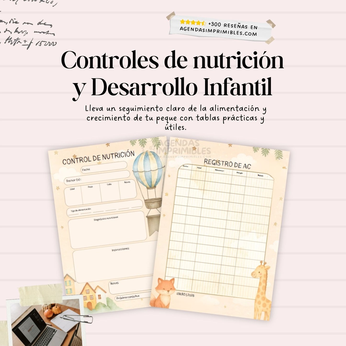 Agenda Pediátrica Dos Días x Pagina | 2026