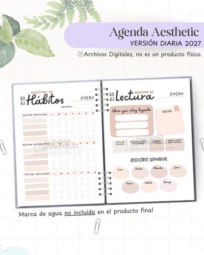 Agenda Aesthetic 2027 - Diario - imagen 4