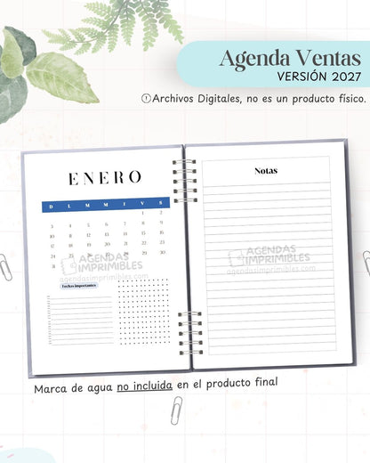 Agenda Ventas 2027 - Archivo Imprimible - imagen 4