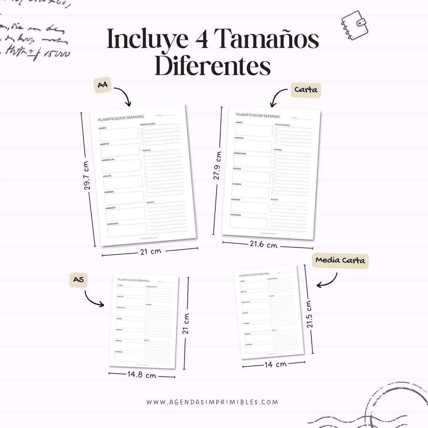 Planificador Semanal Cuadros