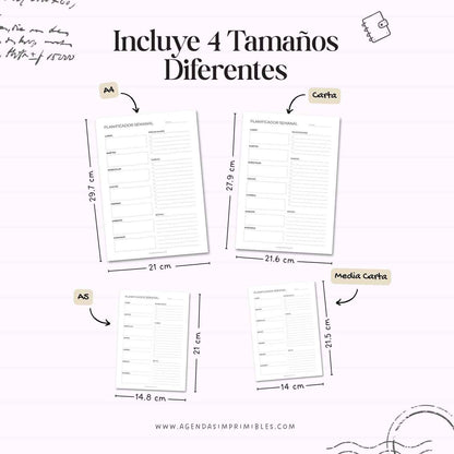 Planificador Semanal Cuadros