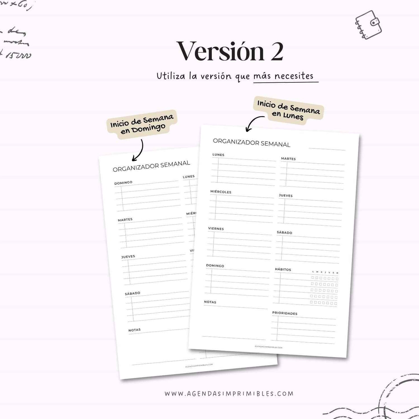 Organizadores Semanales