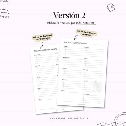 Organizadores Semanales