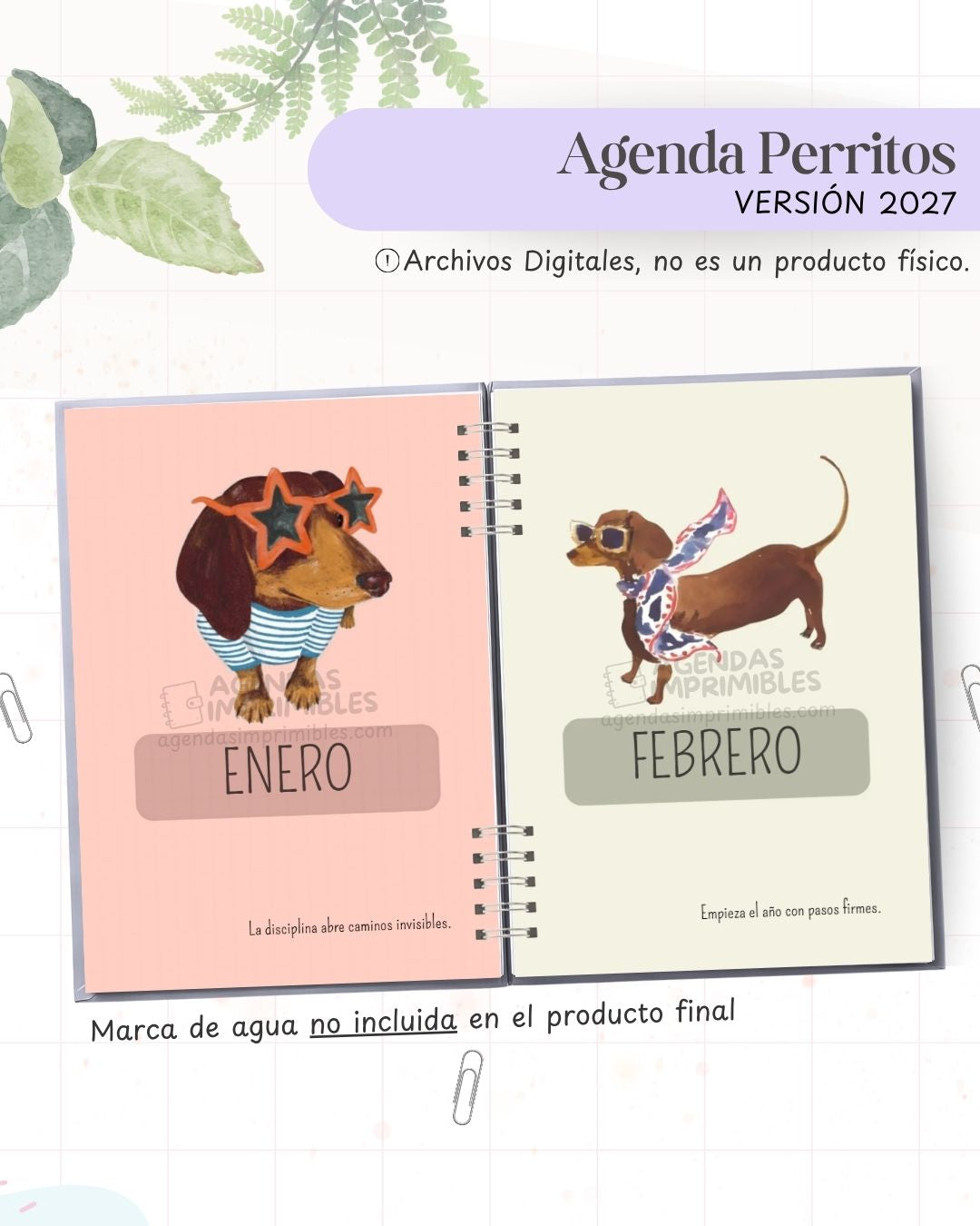Agenda Perritos 2027 - Archivo Imprimible - imagen 4