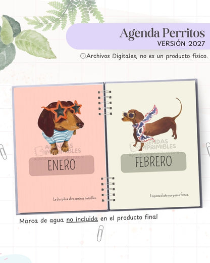Agenda Perritos 2027 - Archivo Imprimible - imagen 4