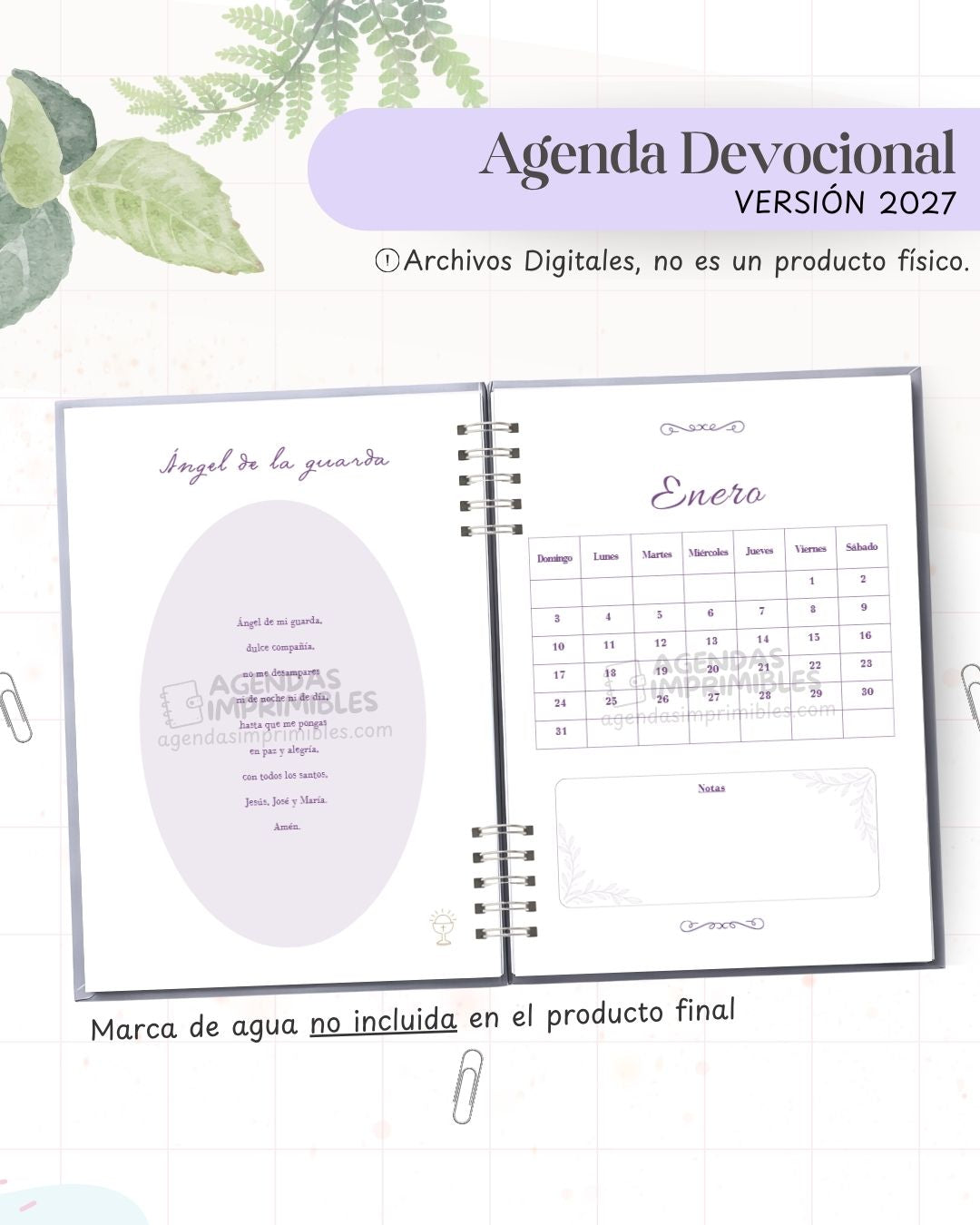 Agenda Devocional 2027 - Archivo Imprimible - imagen 4