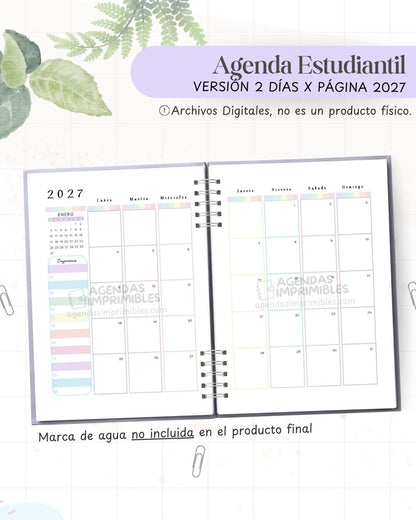 Agenda Estudiantil 2027 - 2 Días - imagen 4