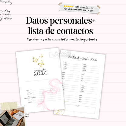 Agenda Mi periodo Semanal| 2026