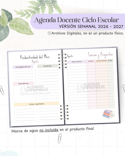 Agenda Docente Ciclo 2027 - Semanal - imagen 4