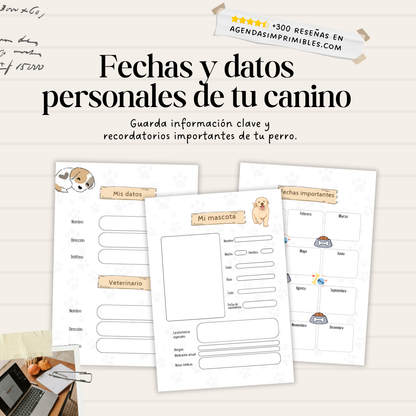 Agenda Control Canino Dos Días x Pagina | 2026
