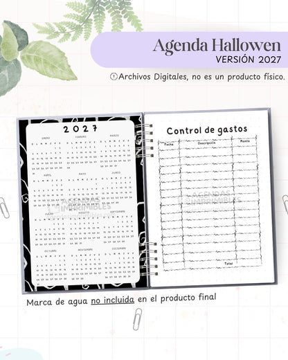 Agenda Halloween 2027 - Archivo Imprimible - imagen 4