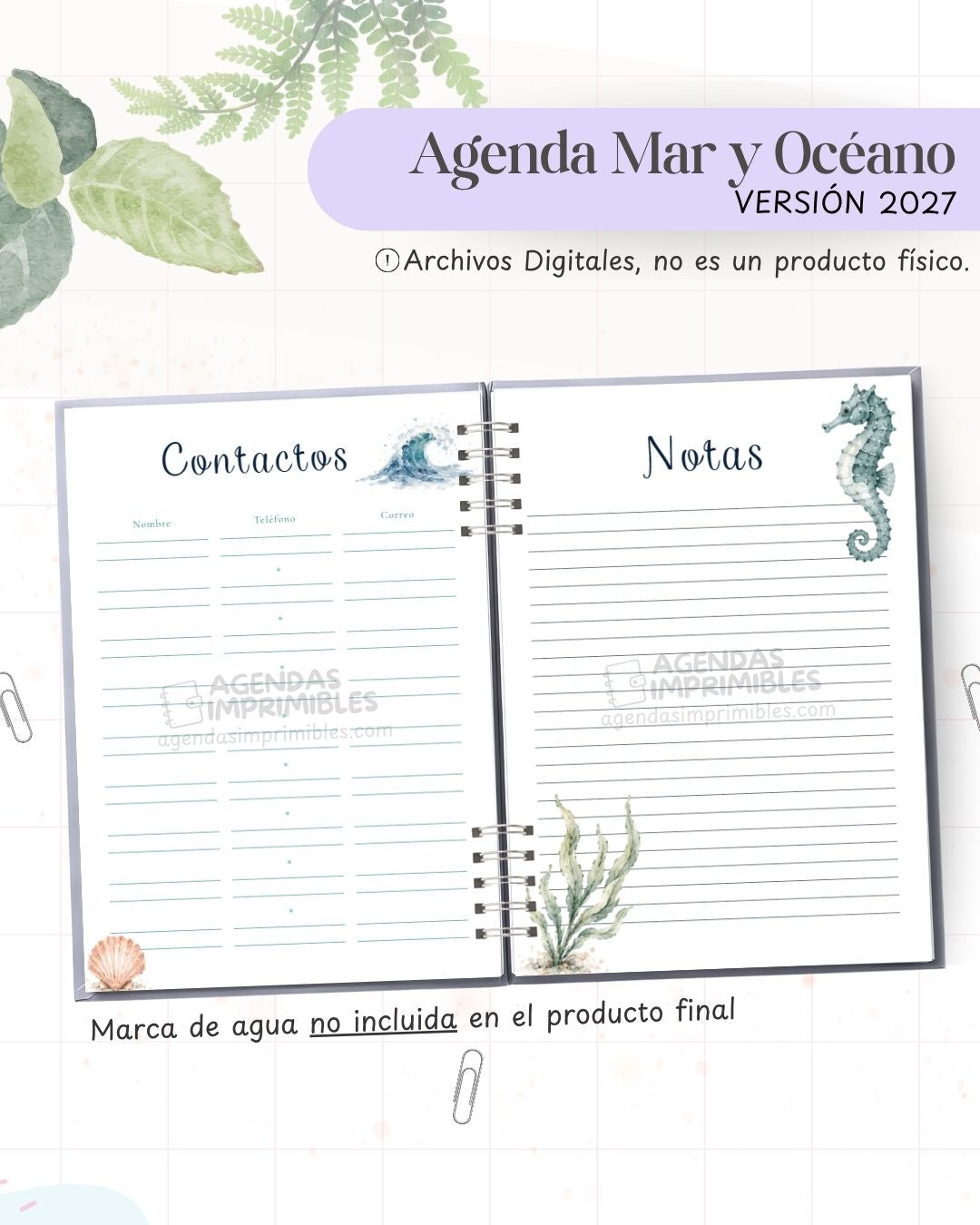 Agenda Mar y OcÃ©ano 2027 - Archivo Imprimible - imagen 4