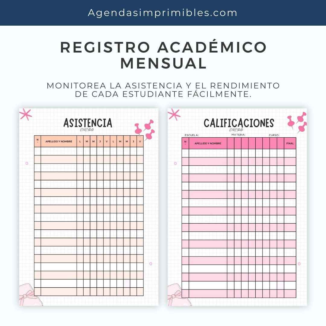 Agenda Docente Primaria Semanal | 2026