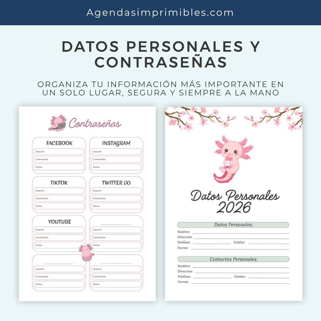 Agenda Comic Dos Días x Pagina | 2026