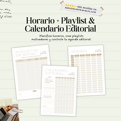 Agenda Escritores Diaria | 2026