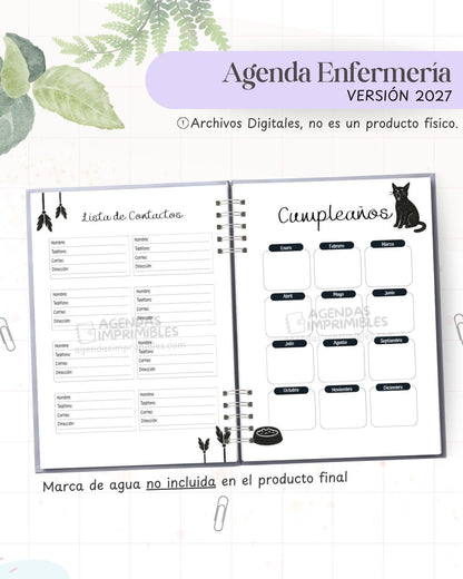 Agenda Gatitos 2027 - Archivo Imprimible - imagen 4