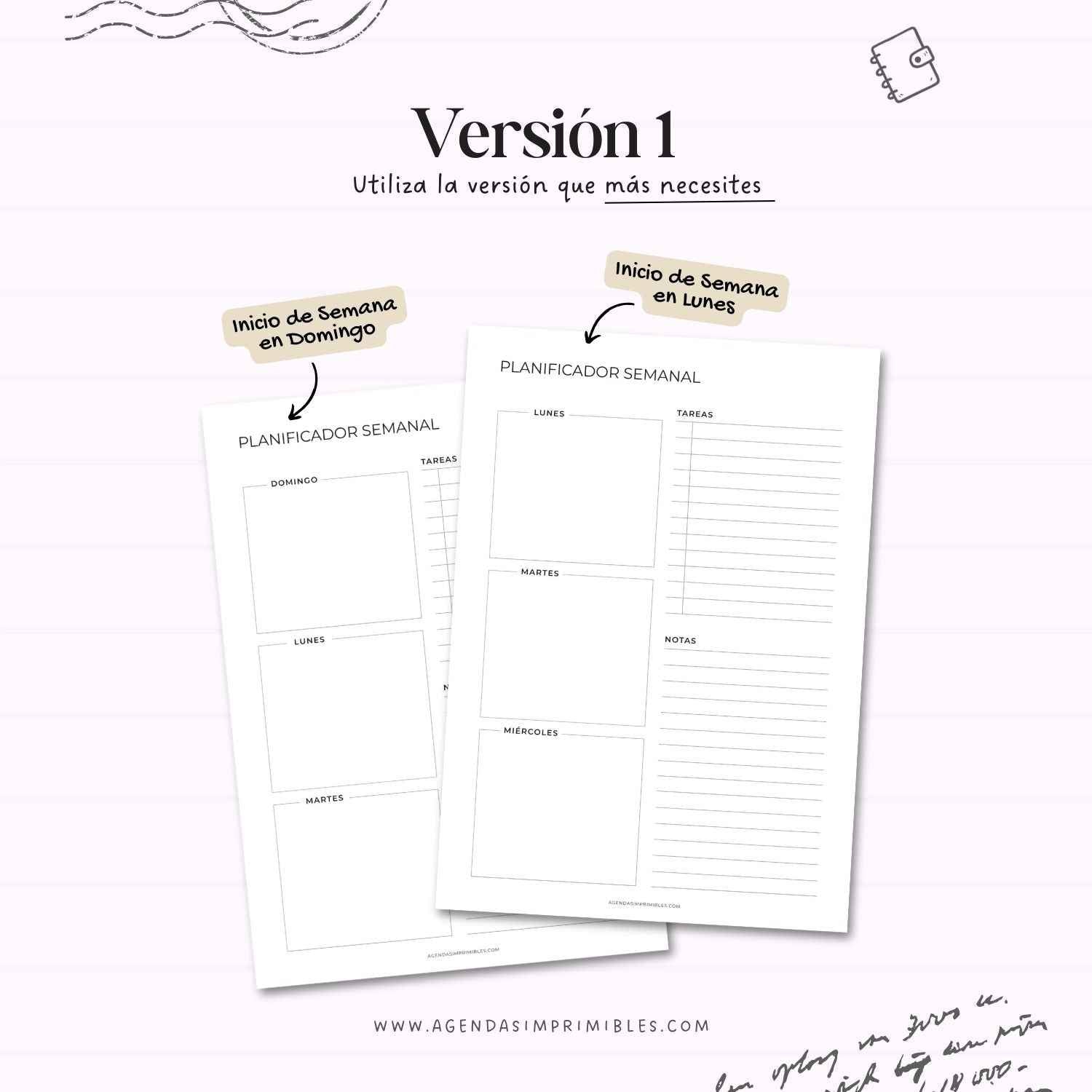 Planificador Semanal Doble V2