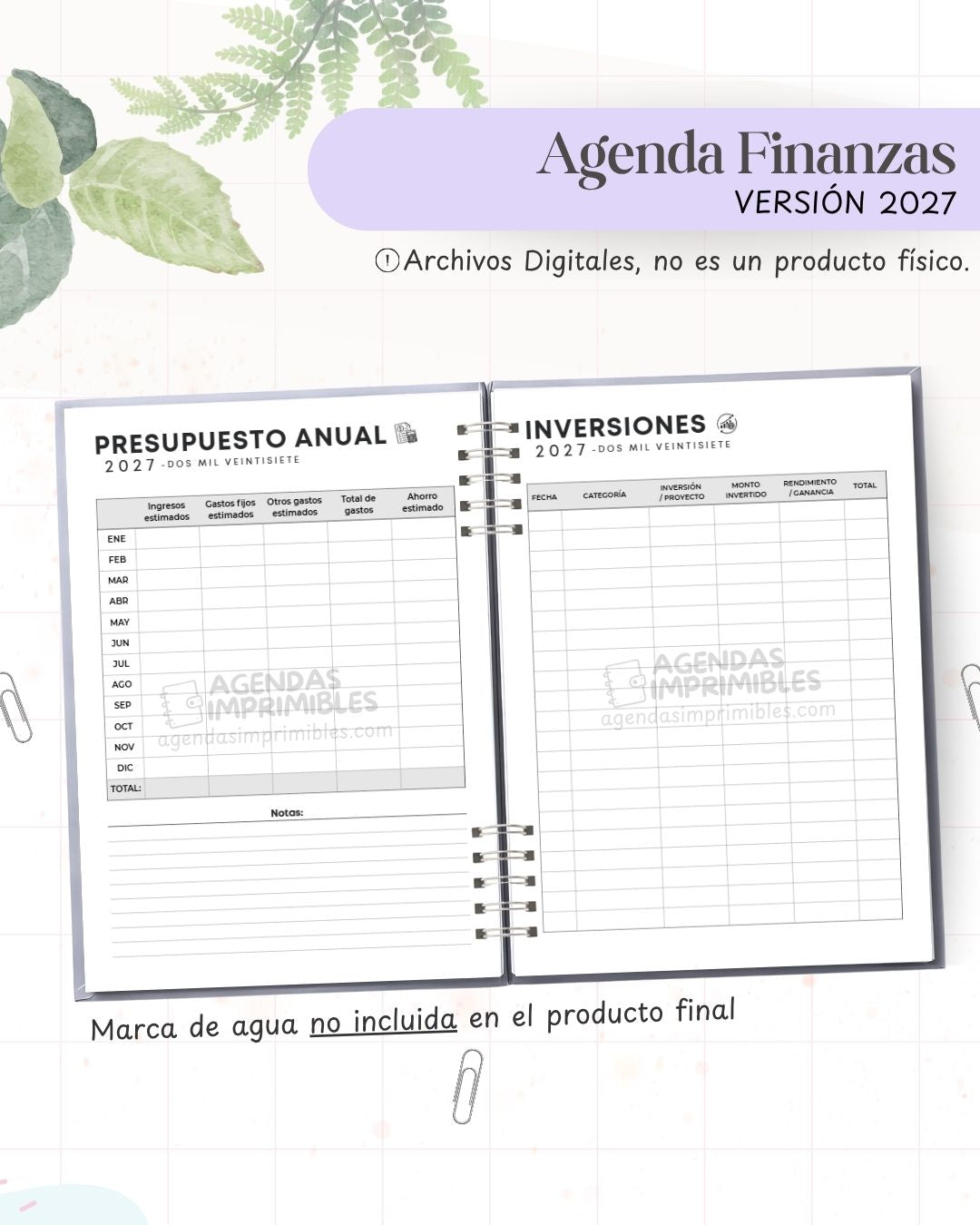 Agenda Finanzas 2027 - Archivo Imprimible - imagen 4