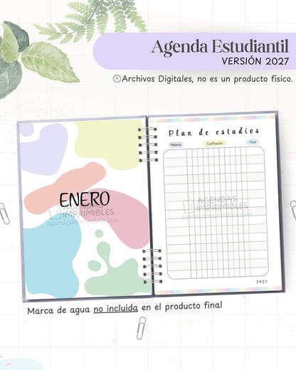 Agenda Estudiantil 2027 - Archivo Imprimible - imagen 4