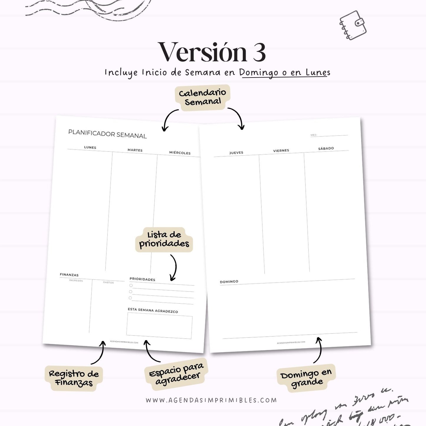 Planificador Semanal Doble V2