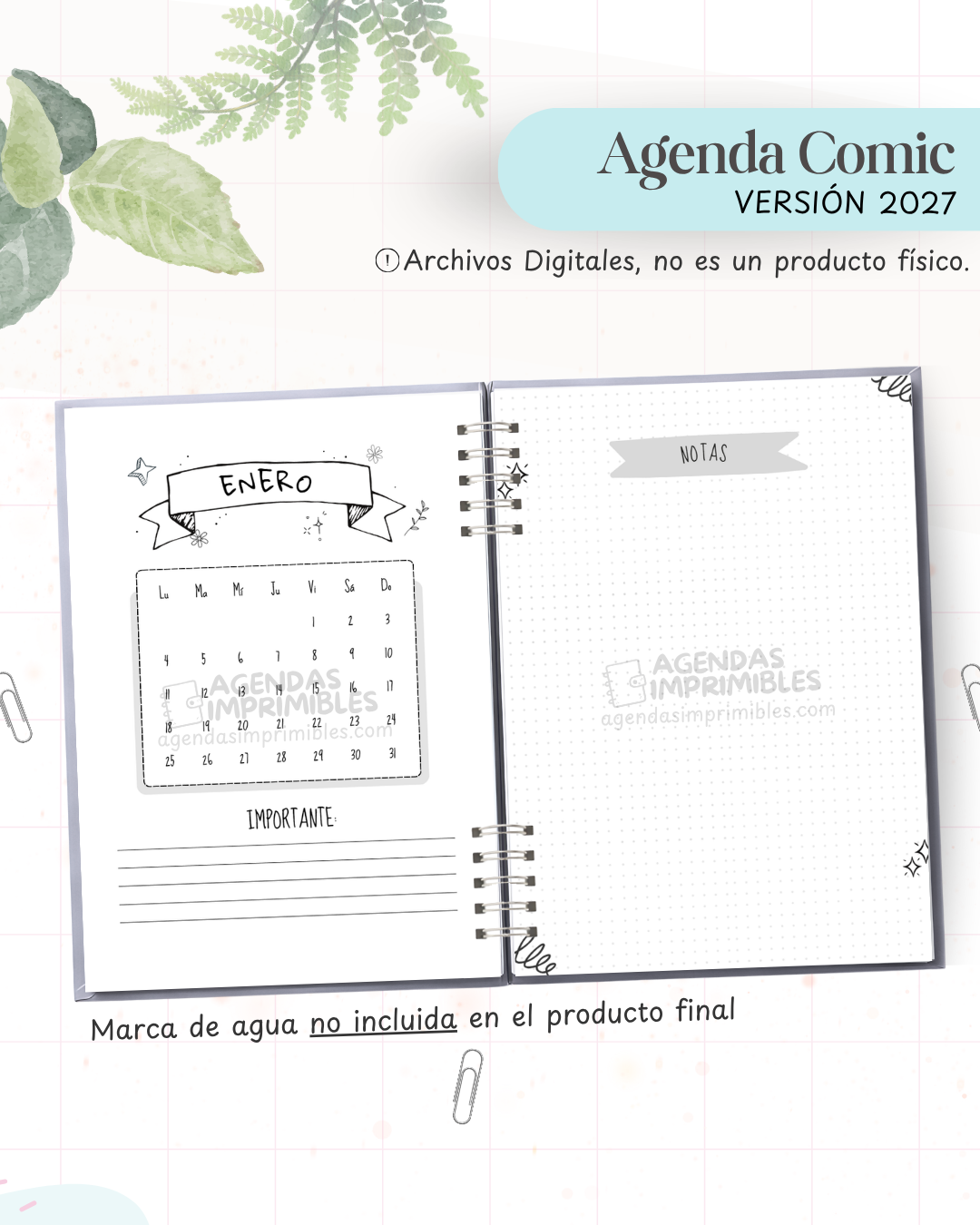 Agenda Cómic 2027 - Archivo Imprimible - imagen 4