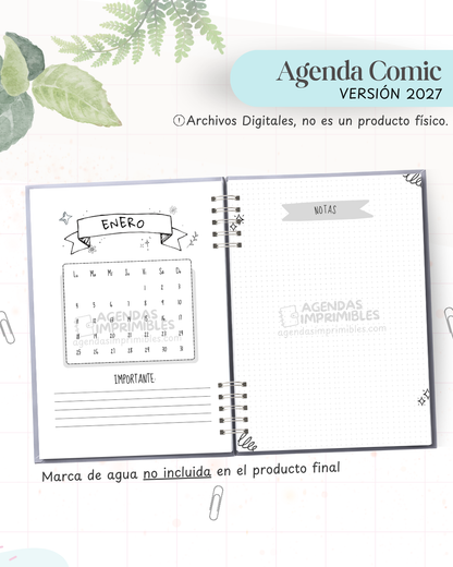 Agenda Cómic 2027 - Archivo Imprimible - imagen 4